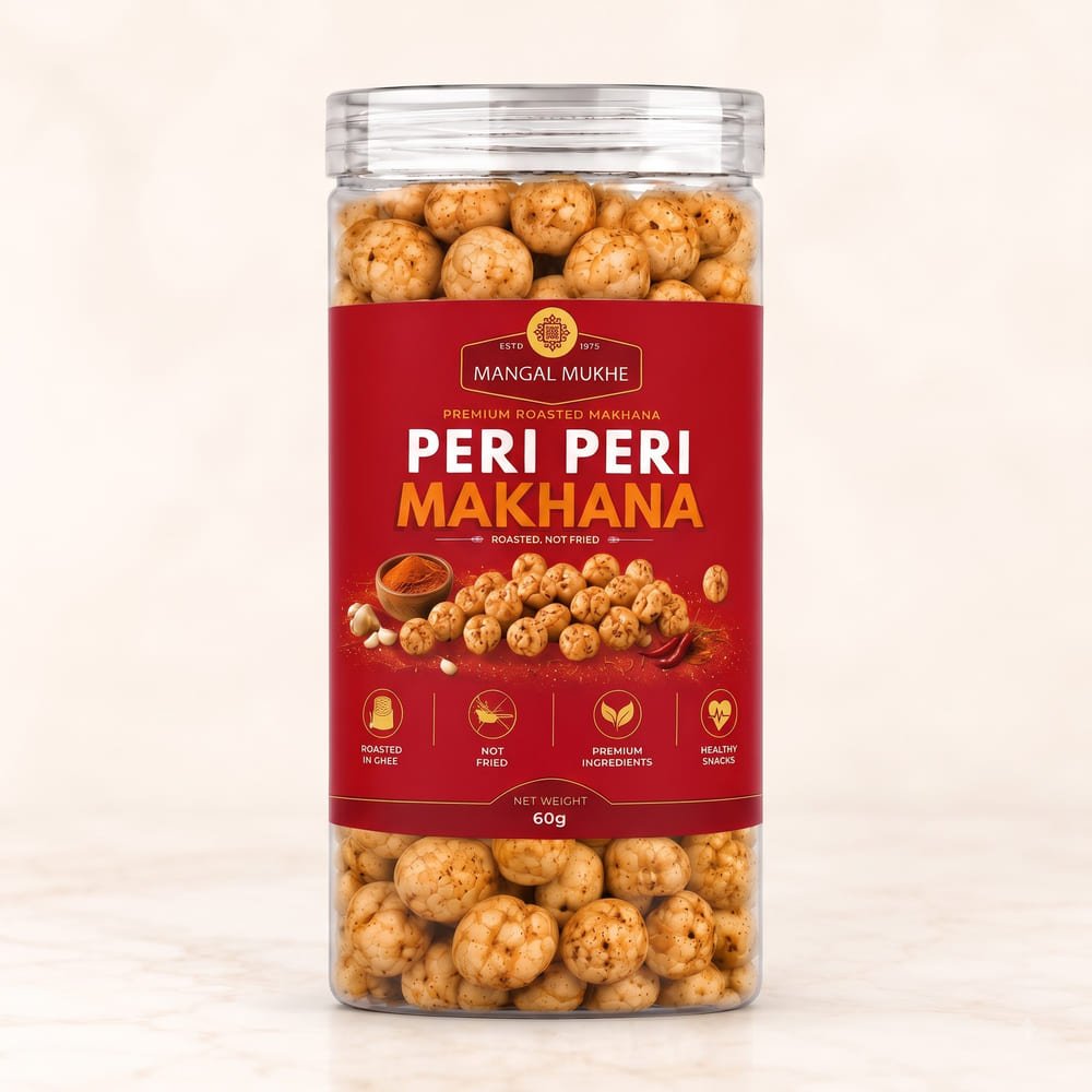 Peri Peri Makhana — 60g jar, front of pack