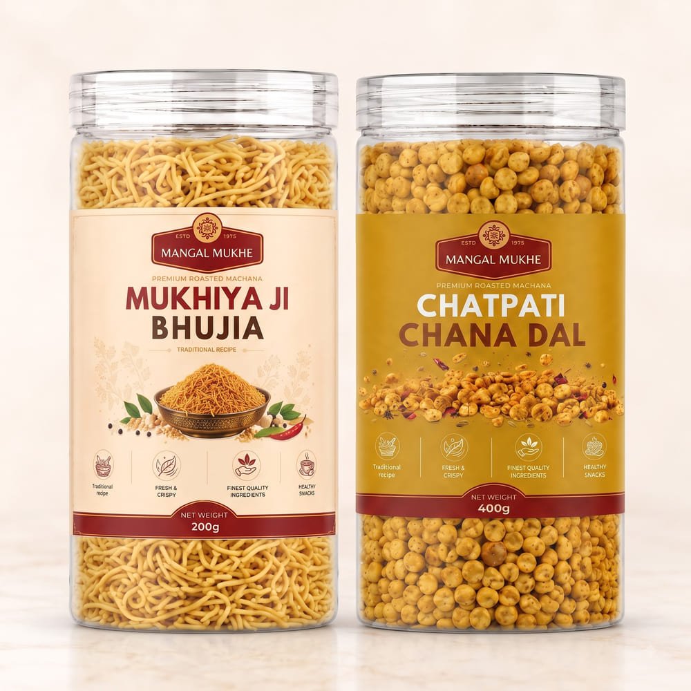 The Snacks Duo — Mukhiya Ji Bhujia, Chatpati Chana Dal